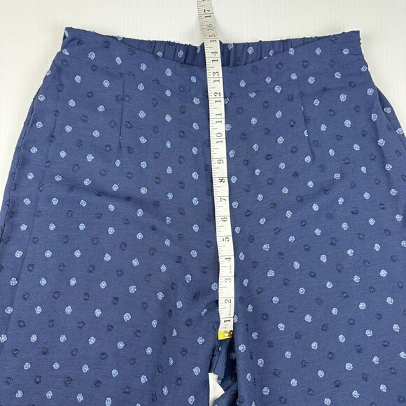 ROYLAMP Blue 2 Piece Outfit Size Large Crop Basic Top Cropped Wide Leg - Picture 8 of 15